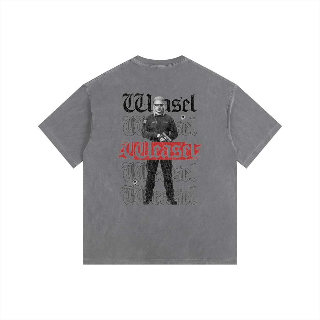 'The Weasel' Vintage Washed Oversized Cotton T-Shirt
