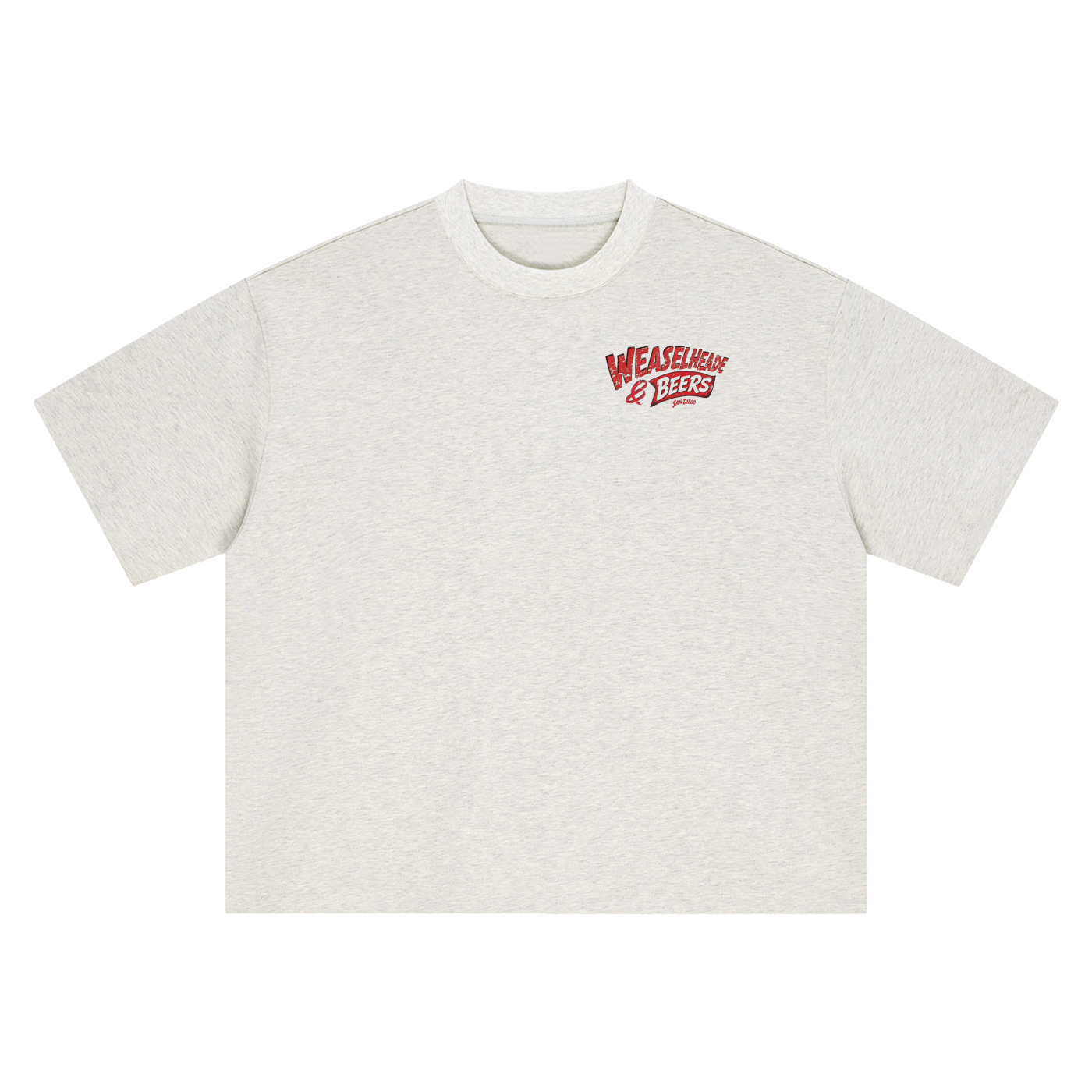 'Weaselheade & Beers' Boxy Oversized T-Shirt