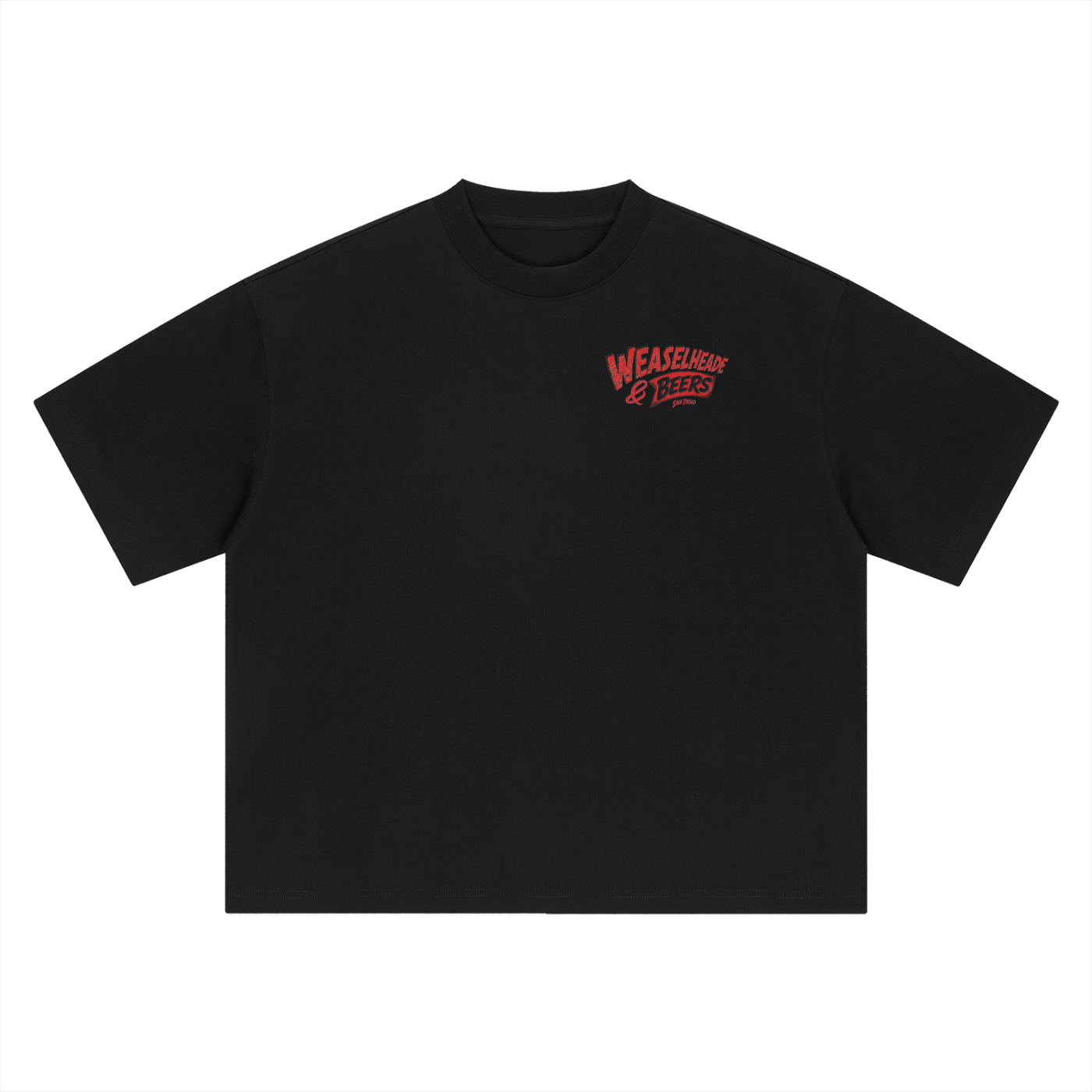 'Weaselheade & Beers' Boxy Oversized T-Shirt