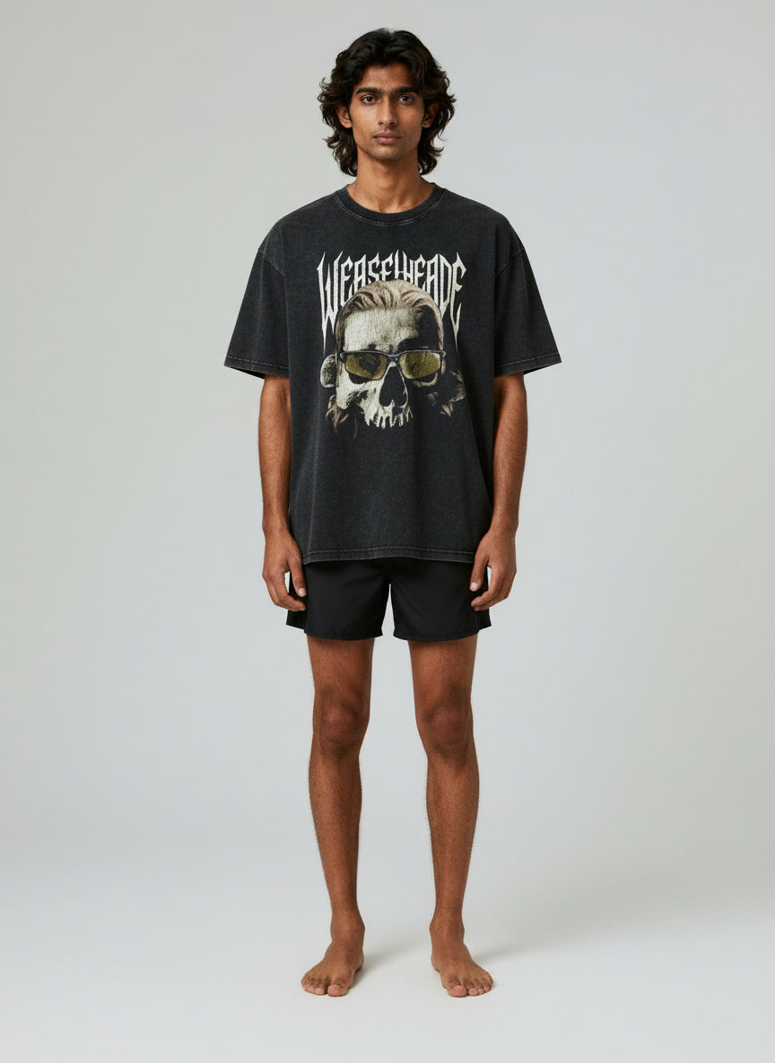'Skull of Weaselheade' Oversized Cotton T-Shirt