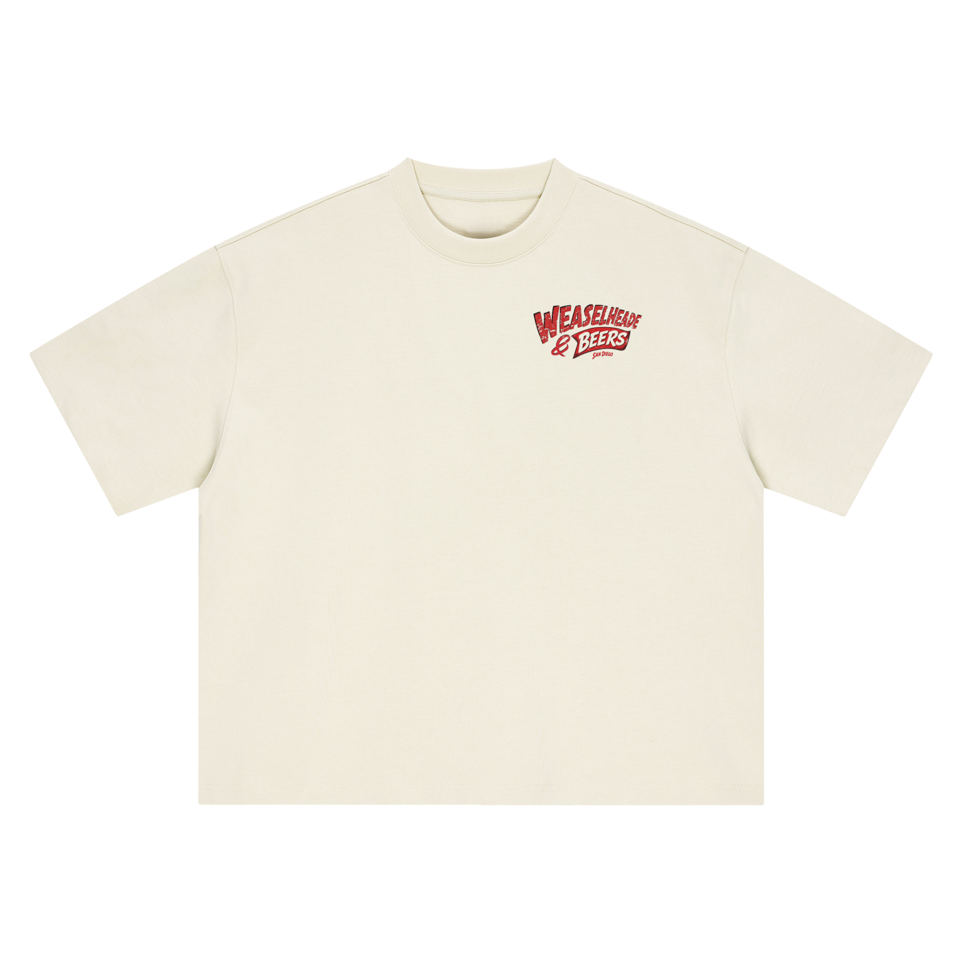 'Weaselheade & Beers' Boxy Oversized T-Shirt